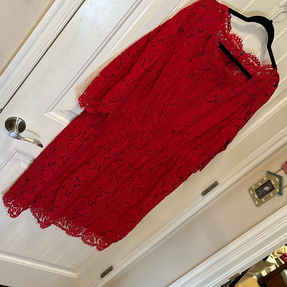 Lane Bryant size 20 lace dress with underdress